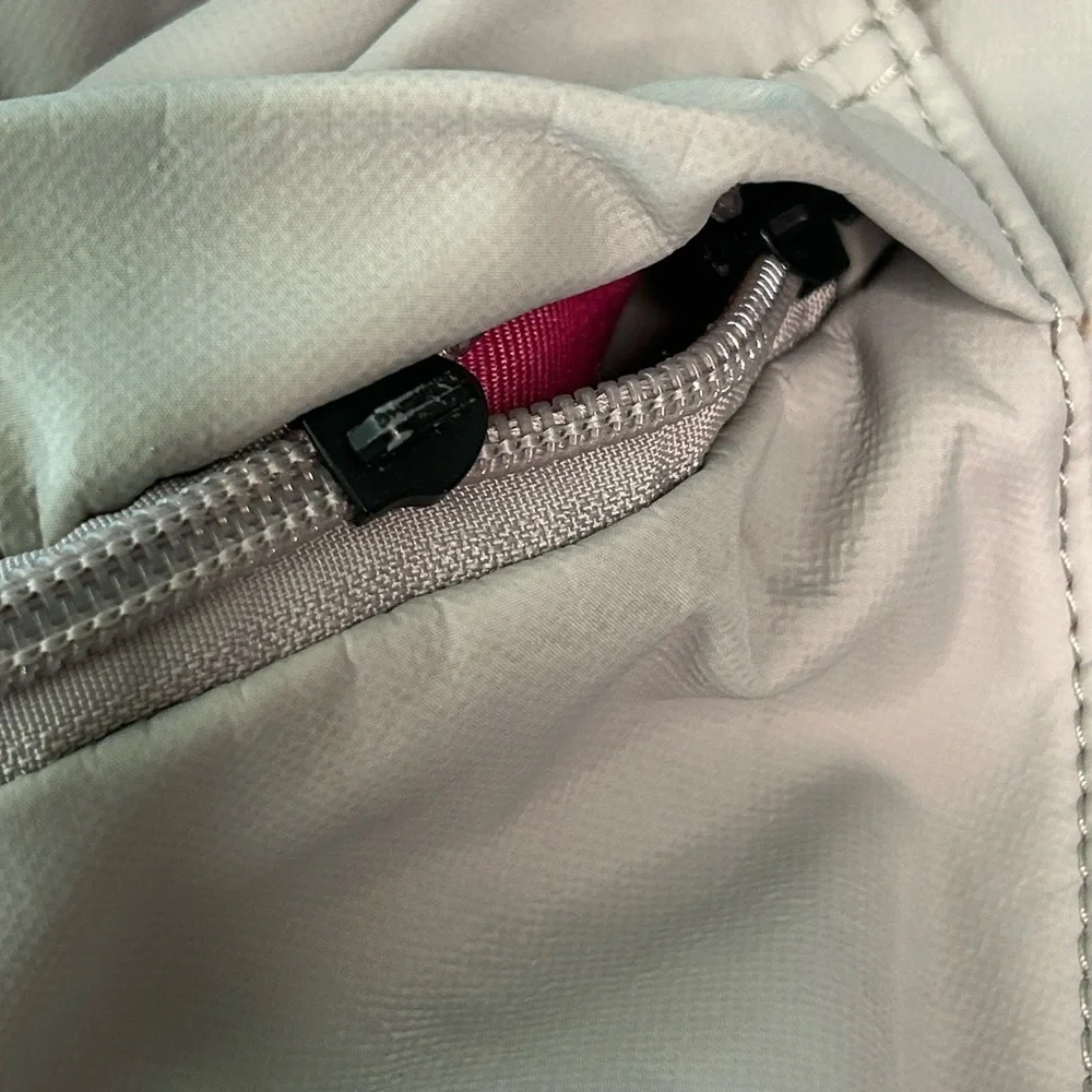 Urban Outfitters Light Gray Backpack with Neon Yellow Accents